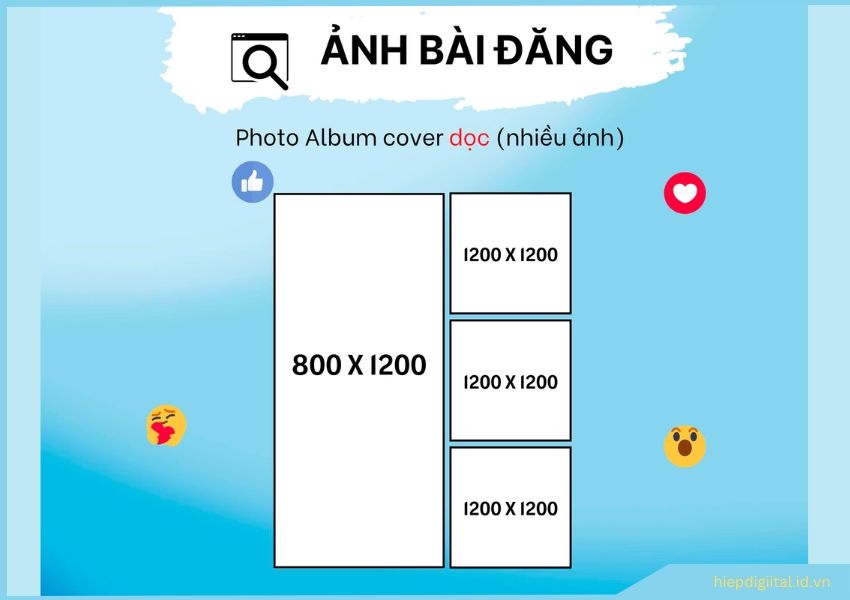 kich thước ảnh đăng facebook 4 ảnh dọc