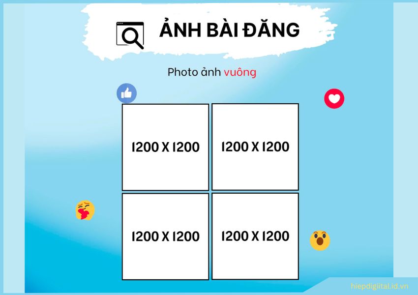 kich thước ảnh đăng facebook 4 ảnh vuông